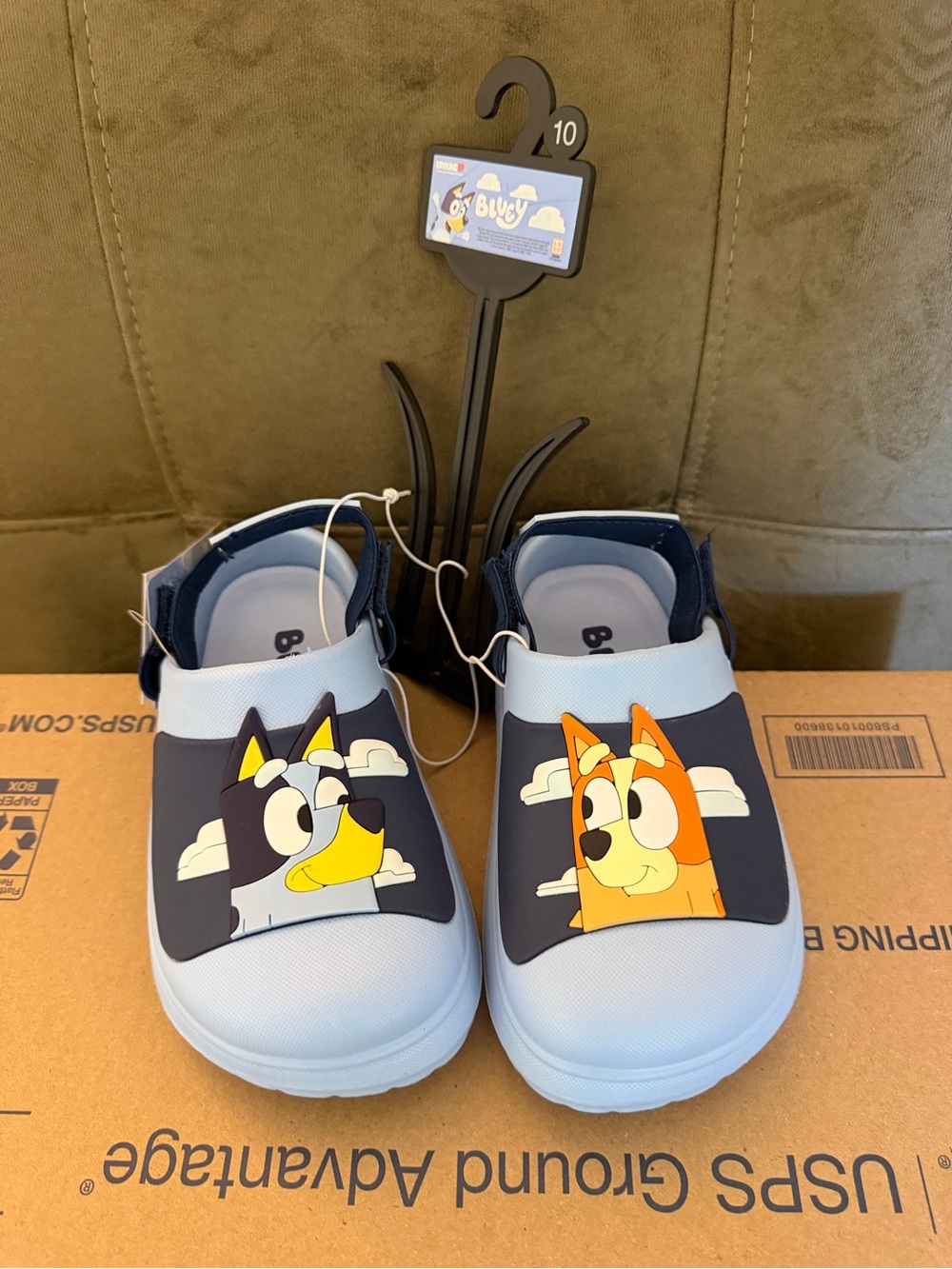 Bluey Kids' Light Blue Slip-On Clogs